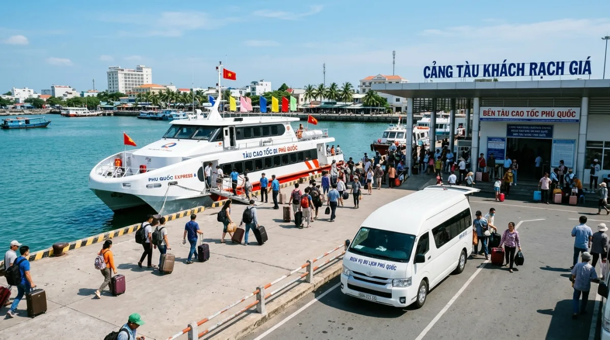 Thuê Xe Đi Kiên Giang Rạch Giá Hà Tiên Đi Tàu Phú Quốc Trọn Gói